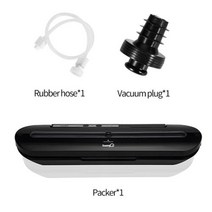 진공 식품 압축기 포장기 상업 및 가정용 비닐봉지 10 장, black2pcs+UK220V