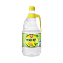 오뚜기 시큼한 신맛 풍미 화이트식초 곡물 발효 1.8L 초간장 나물무침 가정식 자취음식, 2개