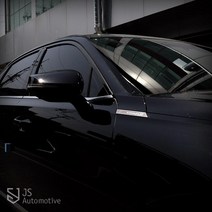 JS automotive K8 메탈카본 A필러 엠블럼 사이드몰딩 휀다 가니쉬 DIY튜닝 데칼스티커 드레스업 장식 용품, A필러 사이드엠블럼_실버