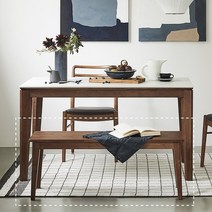 한샘몰X씨엘로 헴스 A01 벤치의자_W1100, A 월넛브라운(A)