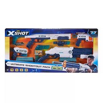 엑스샷 주루 77피스 얼티밋 슈팅 팩 - 폼 블래스터 4개 다트 72개 스코프 1개 포함