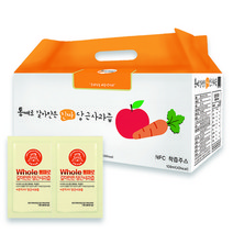 통째로 갈아만든 진짜 당근사과즙 30포+30포 일반 파우치, 30포 + 30포