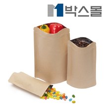 박스몰 크라프트 지퍼스탠드 100장, (1131) 18x26+5 / 100장