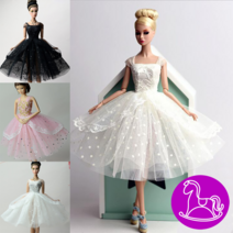 3컬러 빈티지 웨딩드레스 인형 옷 소품 미미 쥬쥬 구체관절인형 브라이스 포피파커 육일돌, 빈티지 웨딩드레스(블랙)