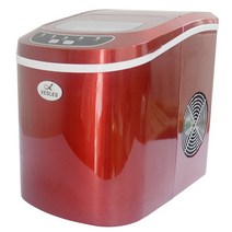 휴대용제빙기 사각 얼음 소형 캠핑용 사무실 가정용 업소용 제빙기 xeoleo ice maker 전기 총알 원통형 기계 12kg24h 자동 미니 for milk tea shop, 빨간색, 우리를, 220v