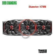 PNY GeForce GTX 1080Ti 그래픽 카드 팬 11GB XLR8 GAMING OC T129215SU 0.50A, 중간 팬