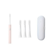 전동칫솔 미지아-T100 음파 전동 스마트 칫솔 충전식 IPX7 방수 헤드 여행용 박스, 17 pink set 3