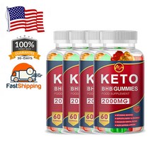 다이어트 영양제 체중 감량을 위한 케토 다이어트 껌 2000mg 신체 정신 에너지 탄수화물 껌, 4 Bottles