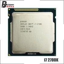 인텔 코어 i72700K i7 2700K 3.5 GHz 쿼드 CPU 프로세서 8M 95W LGA 1155, One Color_One Size, 한개옵션0, 상세 설명 참조0