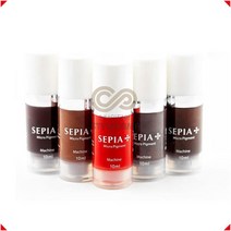 세피아 위생인증 펌핑 10ml 색소 머신 수지 엠보 겸용 반영구화장색소, 핫핑크