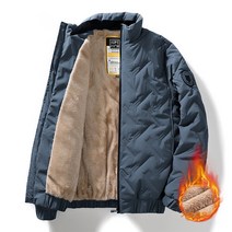 DFMEI 아버지의 겨울 재킷 남성 중년 양털 두꺼운 재킷 남성 중년 노인 할아버지 겨울 스탠드 칼라 따뜻한 탑