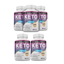 USKORNET 여성 남성을 위한 케토 다이어트 1200mg 케토시스 에너지 활용 집중력 증진 식욕 관리 신진대사 지원 케토 BHB 60캡슐, 케토-5병, 60정