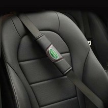 오토데코 랜드로버(LAND ROVER) 프리미엄 합성피혁 안전벨트커버 악세사리 안전벨트용품, 1set, 랜드로버  디지털 안전벨트커버:블랙