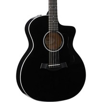 Taylor 214ce-BLK DLX Grand Auditorium Acoustic-Electric Guitar Black, One Size, One Color