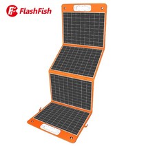 태양광 발전 휴대용 태양열 패널 발전기 캠핑용 파워뱅크 flashfish 18v 접이식, 협력사, 100w