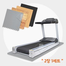 우리 러닝머신용 헬스매트 2P세트 안마의자 헬스사이클 진동방지매트 가정용 운동기기 1인매트, 85cmx180cm, 검정(2P세트)