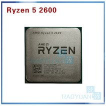 AMD Ryzen 5 2600 R5 3.4 GHz 6 코어 12 65W CPU 프로세서 YD2600BBM6IAF 소켓 AM4 팬 없음 라이젠 중고 씨피유 쿨러 미포함, 한개옵션0