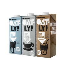 오틀리 바리스타 오리지널 초코 귀리우유 식물성 음료 쉐이크 1L 맛선택, 초콜릿 1L