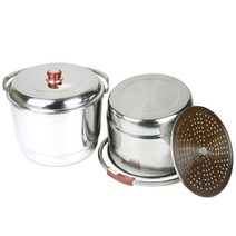업소용 다용도 스텐 들통 찜기겸용 곰솥 빨래솥 찜솥, 없음, 2호(27cm)