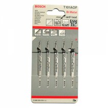 [IL∃7] 보쉬 목재용 직소날 T101AOF 5pcs 직소 목재 작업 용날 작업용_E∃8260eA, ∠본상품