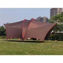 차박 쉘터 UV 4 5 6 인 방수 낚시 양산 해변 천막 파티 퍼걸러 자동차 쉼터 하비 텐트 야외 캠핑, 02 Coffee