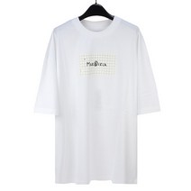MM6 메종 마르지엘라 QUADERNO 오버사이즈 반팔 티셔츠 S52GC0230 S24312 100 WHITE [MSC003wh]