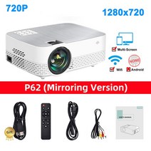 ZDSSY Q5 홈 시어터 프로젝터 4500 루멘 지원 풀 HD 1080P LED 대형 스크린 미니 휴대용 스마트 비디오 비, 02 Mirroring Version_01 EU 플러그
