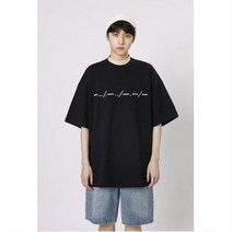 순면 여름 프린트 반팔 티셔츠 ins 루즈핏 라운드 반팔 남선