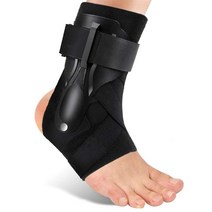 발목 지원 벨트 배구 염좌 중괄호 압축 보호 탄성 보호대 발 랩 남성 여성 체육관, L