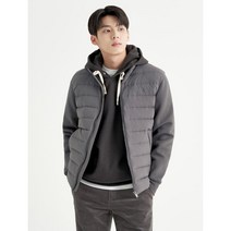 [빈폴] [RDS인증] 그레이 니트 소매 경량 구스 다운 (BC2838A213)