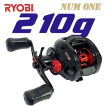 RYOBI NUM ONE 료비 시리즈 베이트릴 낚시릴, 푸른색+블랙, 오른손