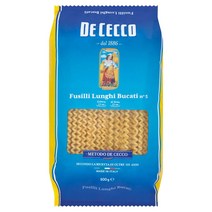 De Cecco Fusilli Lunghi Bucati 데체코 푸실리 룽기 부카티 파스타 파스타면 500g 6팩