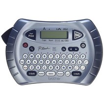 브라더 Ptouch 라벨프린터 개인용 핸드헬드형 라벨기 PT70BM 6가지 크기와 9종 스타일의 1가지 글꼴 프린트 2줄 인쇄 실버170109, Labeler
