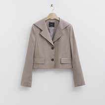 로엠 변형카라 크롭 자켓(2colors)_RMJKD49R56