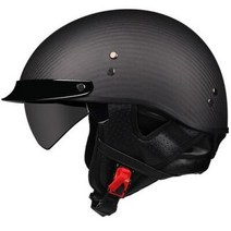 반모헬멧 바이크헬멧 소두핏 클래식 레트로 DOT Carbonfiber 오토바이 독일 Casco 일본식 모토 오픈 하프 페이스 헬기 바이커 파일럿 맨, 50.b13 - L