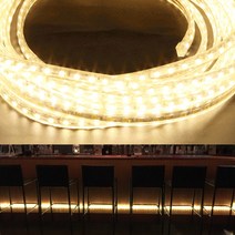 aree LED 로프스트립 칩형 플렉시블 논네온 간접조명 10m단위 줄 네온 사인 (전원코드 포함), LED칩형 플렉시블10m_웜화이트