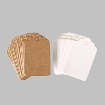 [펠트친구] 종이 라벨택(네임택)-미니구름(100장) [3327], 3*5 크라프트