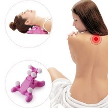 경추 목 어깨 스모 자극 뭉친근육 지압 스트레칭 안마기 마사지기, 목마사지기, 1개