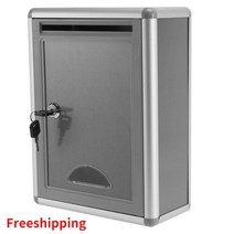 우편 수취함 우체통 전원주택 메일함 Durable Vintage Aluminum Alloy Lockable Se Mail Letter Post Box Mailbox for Home, A