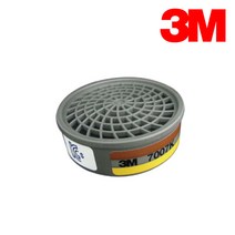 3M 7700시리즈 단구형 마스크 방독필터 방독 정화통 7007K-100