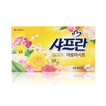 샤프란 시트 코튼 블로섬 30매 뽑아쓰는 티슈형 섬유유연제 건조기 스타일러 향기 L04, 선택/샤프란아로마시트코튼블로섬30매