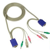 GWJJ 분배기 케이블 5m USB KVM STEREO 스위치 선택기, 상세페이지 참조