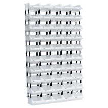 쇼핑몰 재고 정리함 연구소 사무실 수납함 보관함, 화이트 350x150x200mm