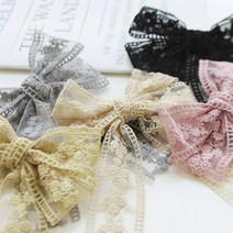 클로젯바이비 레이스 리본 아동 헤어핀