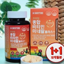 1+1 온가족 수험생 영양제 피로회복제 대용량 종합 비타민 미네랄 180정x2박스