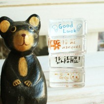 퍼니맨크리스탈스탬프Ver2 (마음시리즈)/감정스탬프 메세지스탬프 다이어리꾸미기 크리스탈도장, 224.굿럭