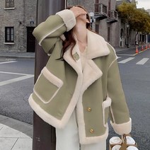 디아리스 페이크 인조 무스탕 자켓