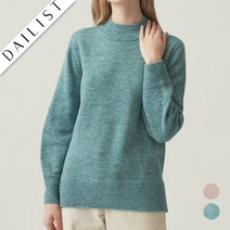 올리비아로렌 데일리스트 겨울 여성 뒤 절개 하프 터틀 니트 MDBBLXWA121