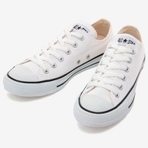 CONVERSE [당일출고 230사이즈] 일본정품 컨버스 척테일러 캔버스 올스타 컬러 OX White&Black 32860660210