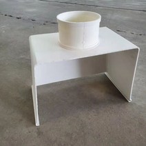 PVC 셀프 연결 거터 처마 홈통 빗물 파이프 지붕 플라스틱 배수 U자형 기와 낙엽 방지망 거름망 싱크, E_백하수 씰